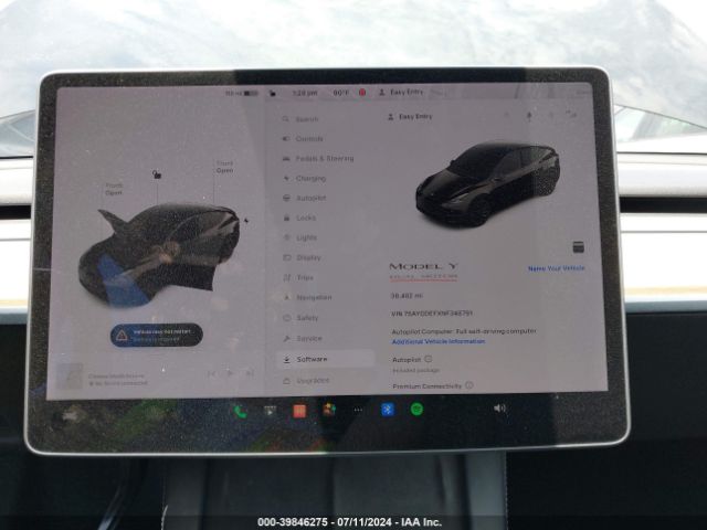 7SAYGDEFXNF348791 Tesla Model Y Performance Dual Motor All-wheel Drive
