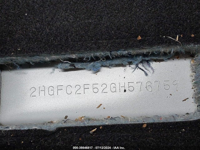 Honda Civic Lx 2016 2HGFC2F52GH576759 Image 19