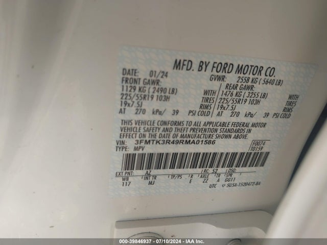 Ford Mustang Mach-e Premium 2024 3FMTK3R49RMA01586 Image 9