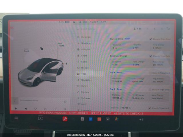 5YJ3E1EA4JF032054 Tesla MODEL 3