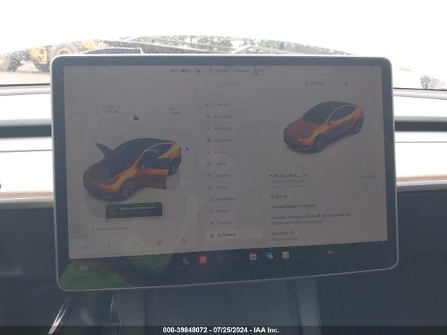 7SAYGDEEXPF765287 Tesla Model Y Awd/long Range Dual Motor All-wheel Drive