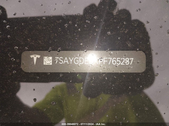 7SAYGDEEXPF765287 Tesla Model Y Awd/long Range Dual Motor All-wheel Drive