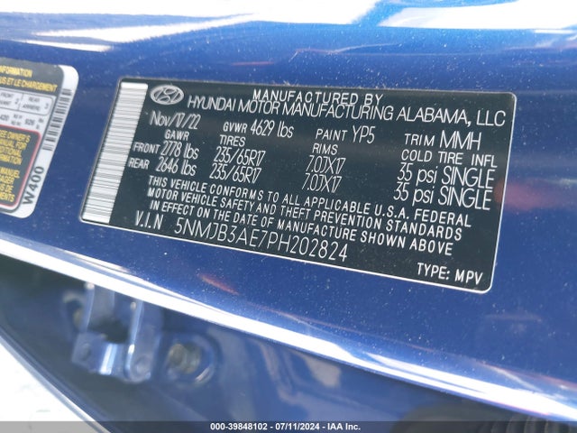 Hyundai TUCSON SEL 2023 5NMJB3AE7PH202824 Image 9