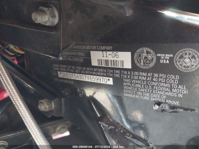 2007 HARLEY-DAVIDSON FLTR 1HD1FS4307Y659970 Photo 9