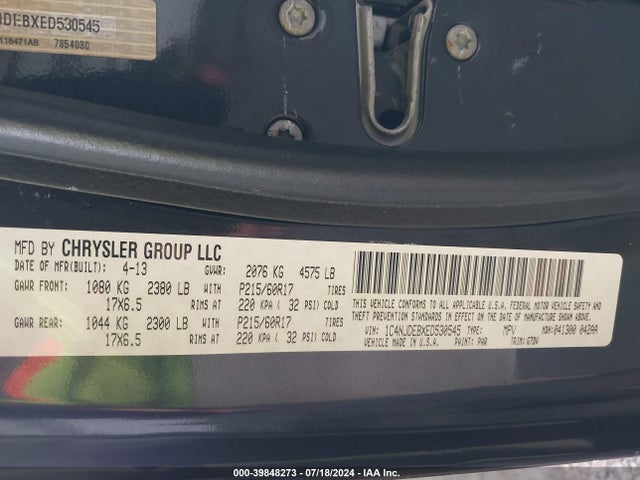 1C4NJDEBXED530545 Jeep Compass Latitude