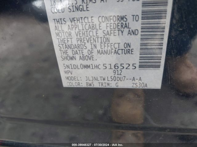 5N1DL0MM1HC516525 Infiniti QX60