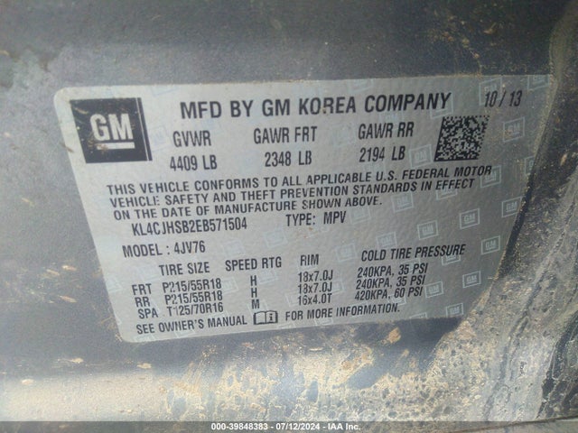 Buick Encore Premium 2014 KL4CJHSB2EB571504 Image 9
