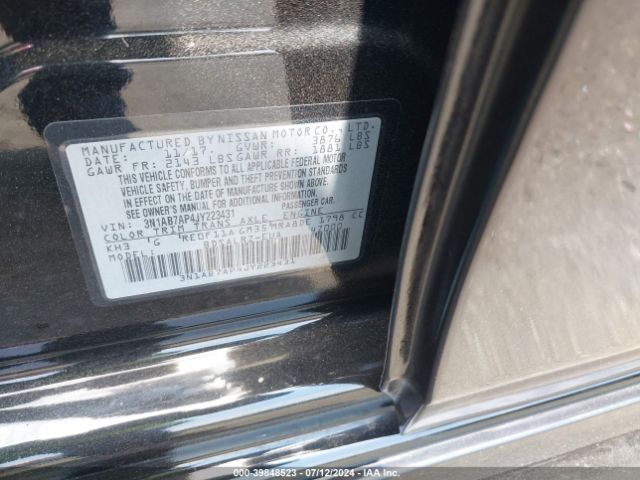 3N1AB7AP4JY223431 Nissan SENTRA SR