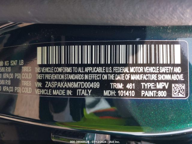 ZASPAKAN6M7D00499 Alfa Romeo Stelvio Awd