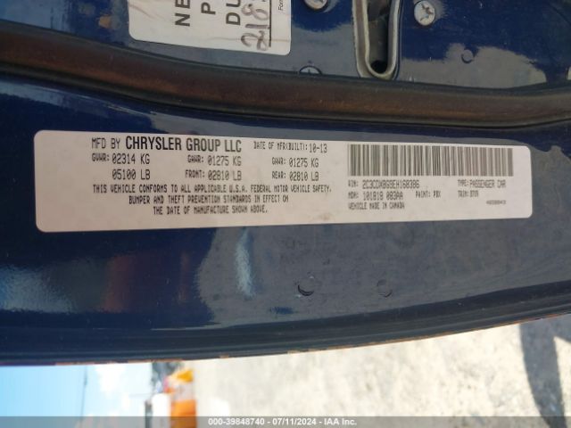 2C3CDXBG3EH168386 Dodge Charger Se