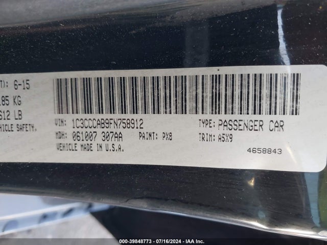 Chrysler 200 Limited 2015 1C3CCCAB9FN758912 Image 9