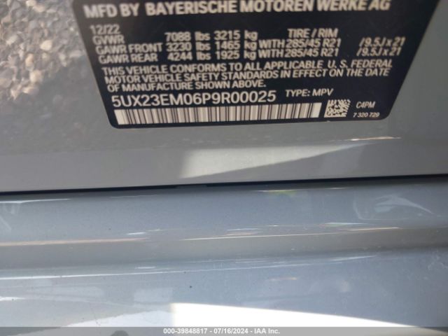 5UX23EM06P9R00025 BMW X7 Xdrive40i