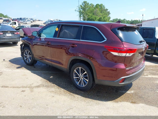 5TDKZRFH7KS298935 Toyota Highlander Xle