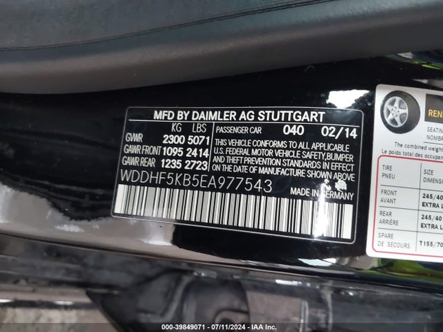 WDDHF5KB5EA977543 Mercedes-Benz E 350