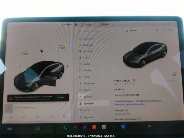 5YJ3E1EA9JF047245 Tesla Model 3 Long Range/mid Range