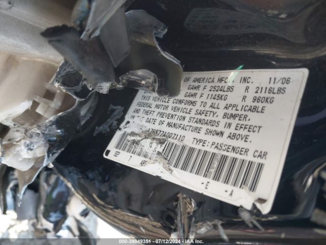 2007 ACURA TL 19UUA76577A007110 Photo 8