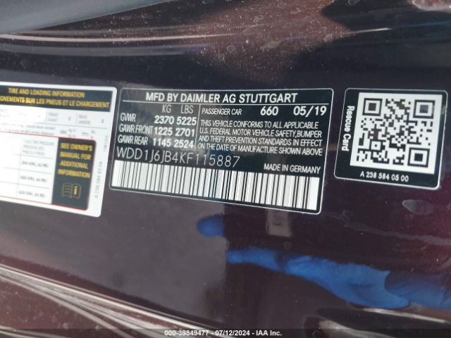 WDD1J6JB4KF115887 Mercedes-Benz E 450 4matic