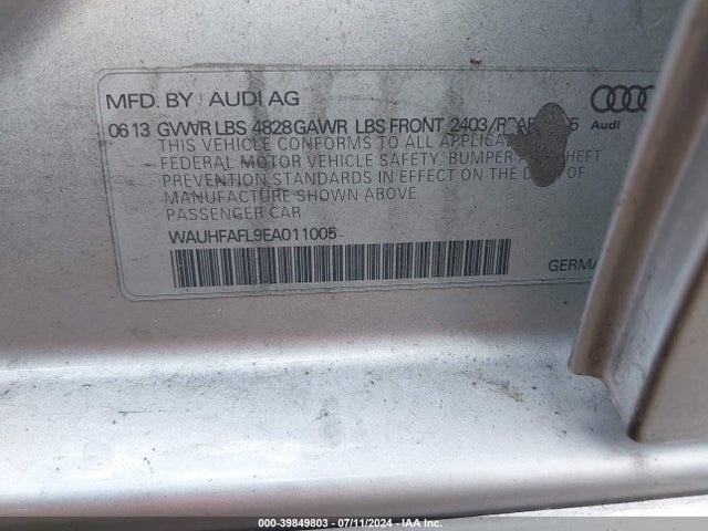 WAUHFAFL9EA011005 Audi A4 2.0t Premium