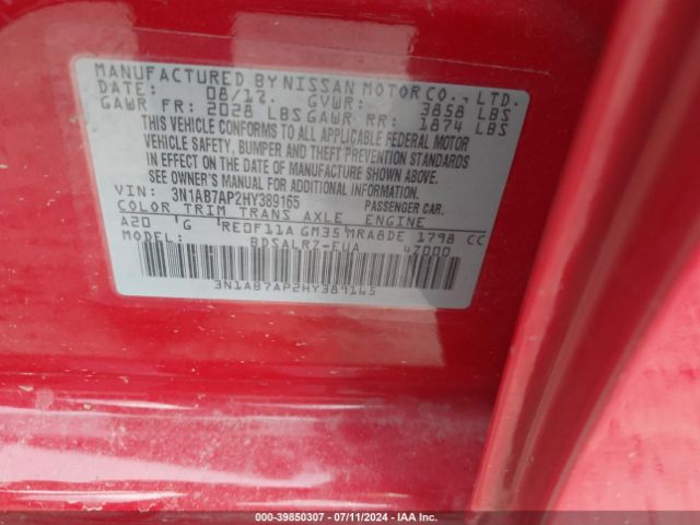 3N1AB7AP2HY389165 Nissan SENTRA SR