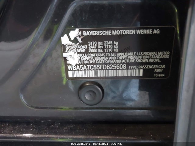 WBA5A7C55FD625608 BMW 528i Xdrive