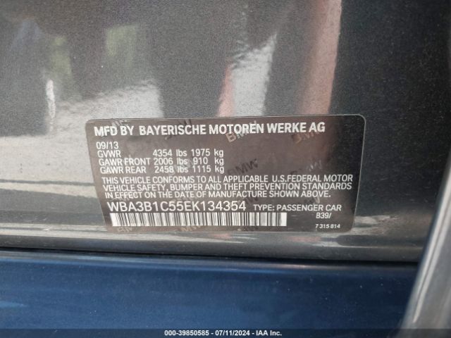 WBA3B1C55EK134354 BMW 320i