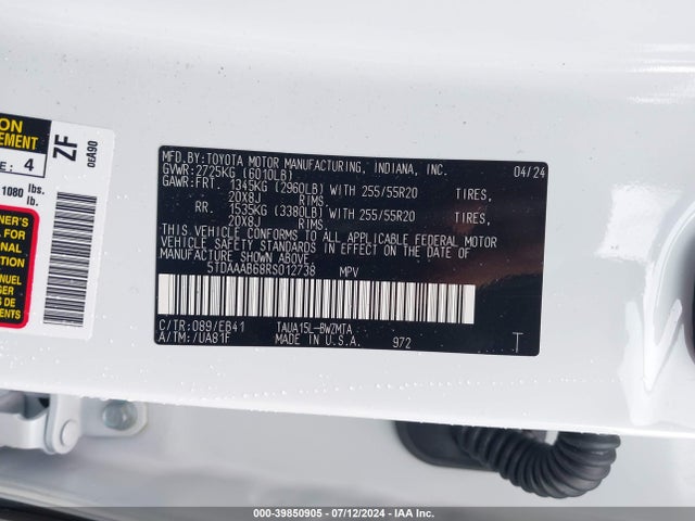 5TDAAAB68RS012738 Lexus Tx 350 Premium
