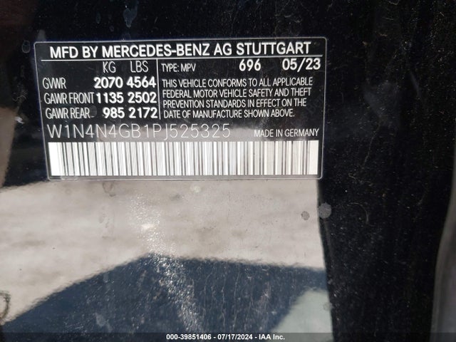 W1N4N4GB1PJ525325 Mercedes-Benz GLA 250