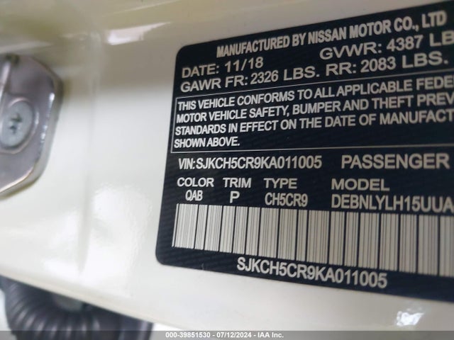 Infiniti Qx30 Essential 2019 SJKCH5CR9KA011005 Image 9