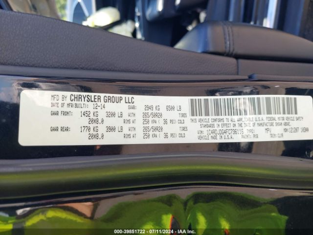 2015 DODGE DURANGO 1C4RDJDG4FC736116 Photo 8