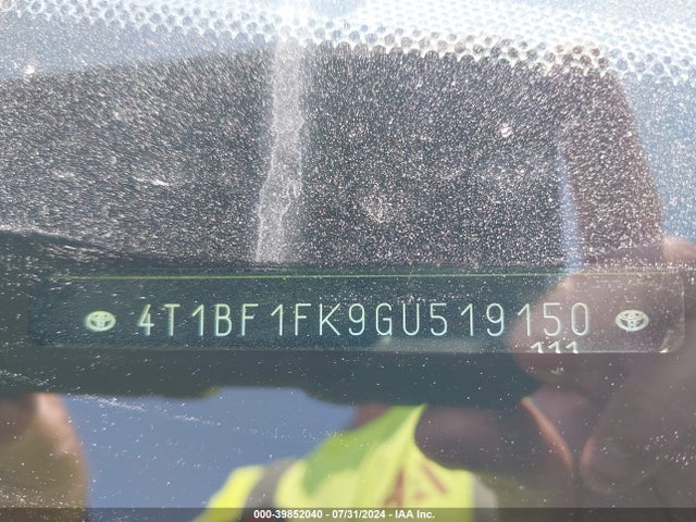 Toyota CAMRY SE 2016 4T1BF1FK9GU519150 Image 9