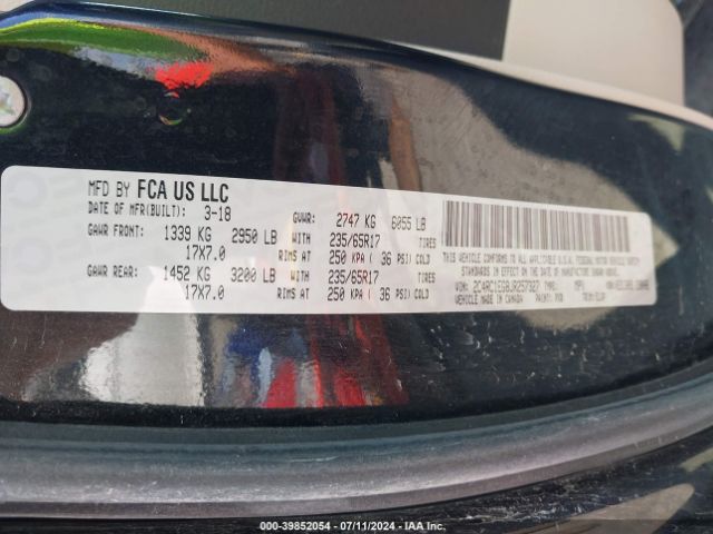 2C4RC1EG8JR257327 Chrysler Pacifica Touring L Plus