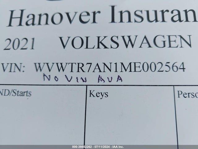 WVWTR7AN1ME002564 Volkswagen Arteon 2.0t Sel Premium R-line
