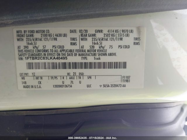 1FTBR2C83LKA40495 Ford Transit-250