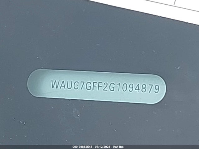 WAUC7GFF2G1094879 Audi A3 1.8t Premium