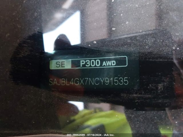SAJBL4GX7NCY91535 Jaguar Xf R-dynamic Se P300 Awd Automatic