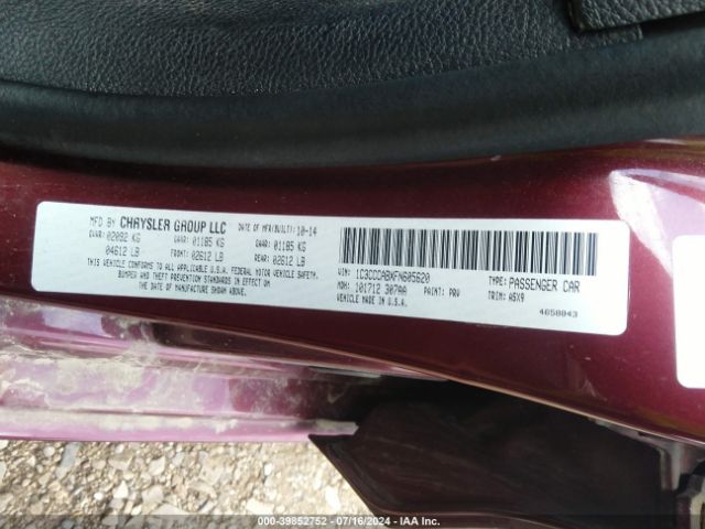 1C3CCCABXFN605620 Chrysler 200 Limited