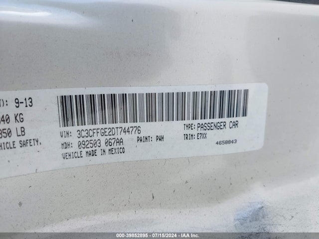 2013 FIAT 500E 3C3CFFGE2DT744776 Photo 8