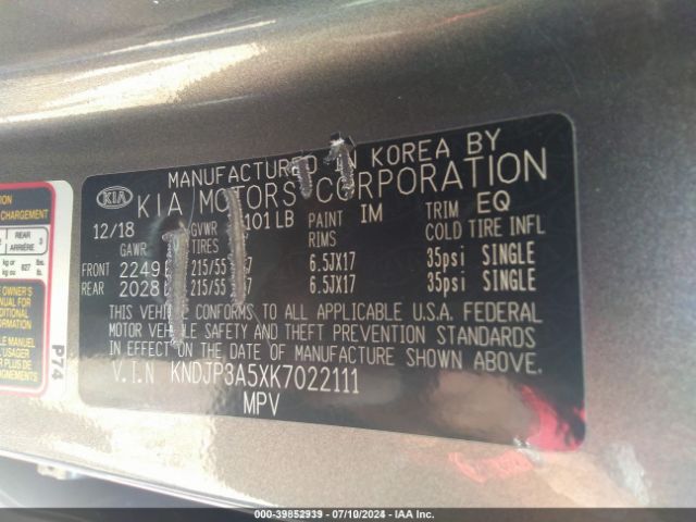 KNDJP3A5XK7022111 KIA SOUL +