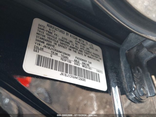 JN1BJ1CR4HW129490 Nissan Rogue Sport Sv