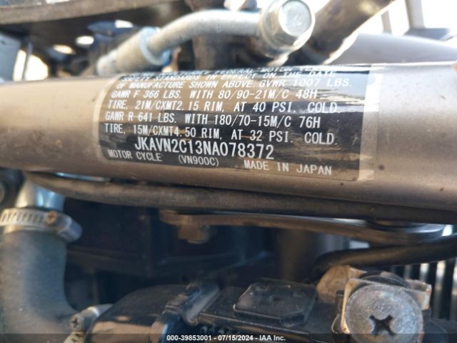 2022 KAWASAKI VN900 JKAVN2C13NA078372 Photo 9