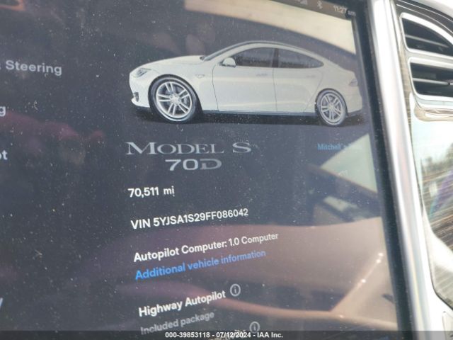 5YJSA1S29FF086042 Tesla Model S 70d/85d/p85d