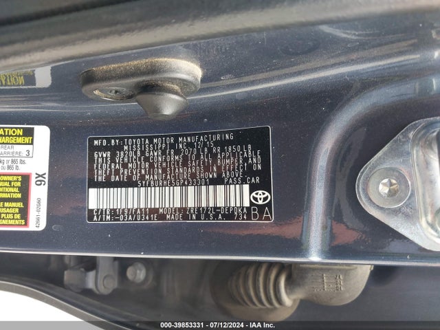 Toyota COROLLA L 2016 5YFBURHE5GP433301 Image 9