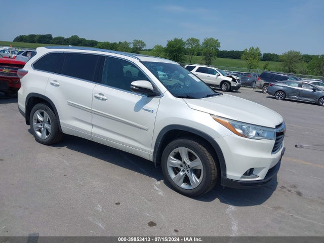 Toyota Highlander Hybrid Limited Platinum V6 2016 5TDDCRFH1GS014250 главное изображение