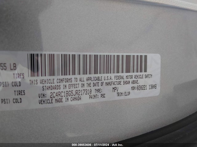 Chrysler Pacifica Touring L 2018 2C4RC1BG5JR217310 Image 9