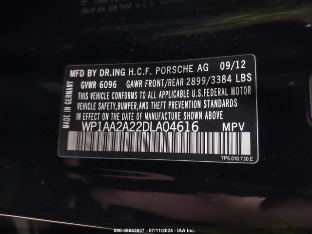 2013 PORSCHE CAYENNE WP1AA2A22DLA04616 Photo 8