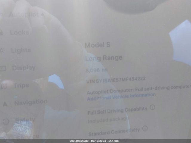 5YJSA1E57MF454222 Tesla Model S Long Range Dual Motor All-wheel Drive