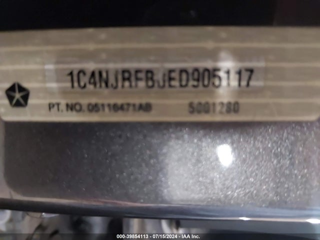 1C4NJRFB8ED905117 Jeep Patriot Latitude