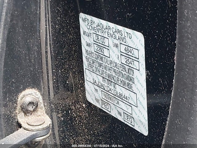 2001 JAGUAR S-TYPE SAJDA01D41GL86447 Photo 8