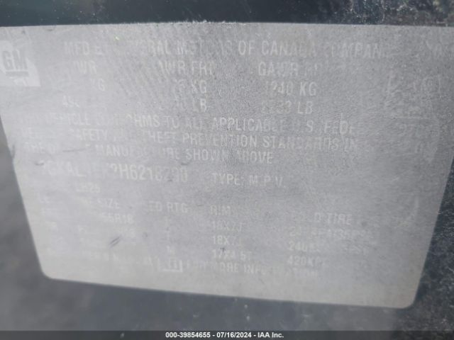 2GKALNEK2H6218290 GMC Terrain Sle-2