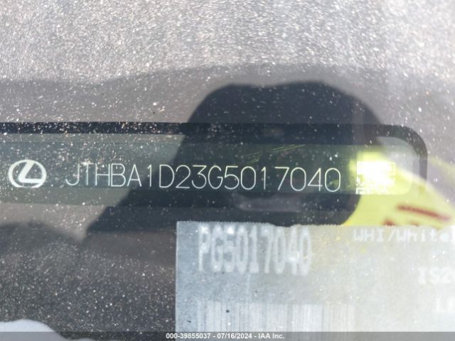 JTHBA1D23G5017040 Lexus IS 200T